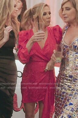 Ramona’s red satin puff dress on The Real Housewives of